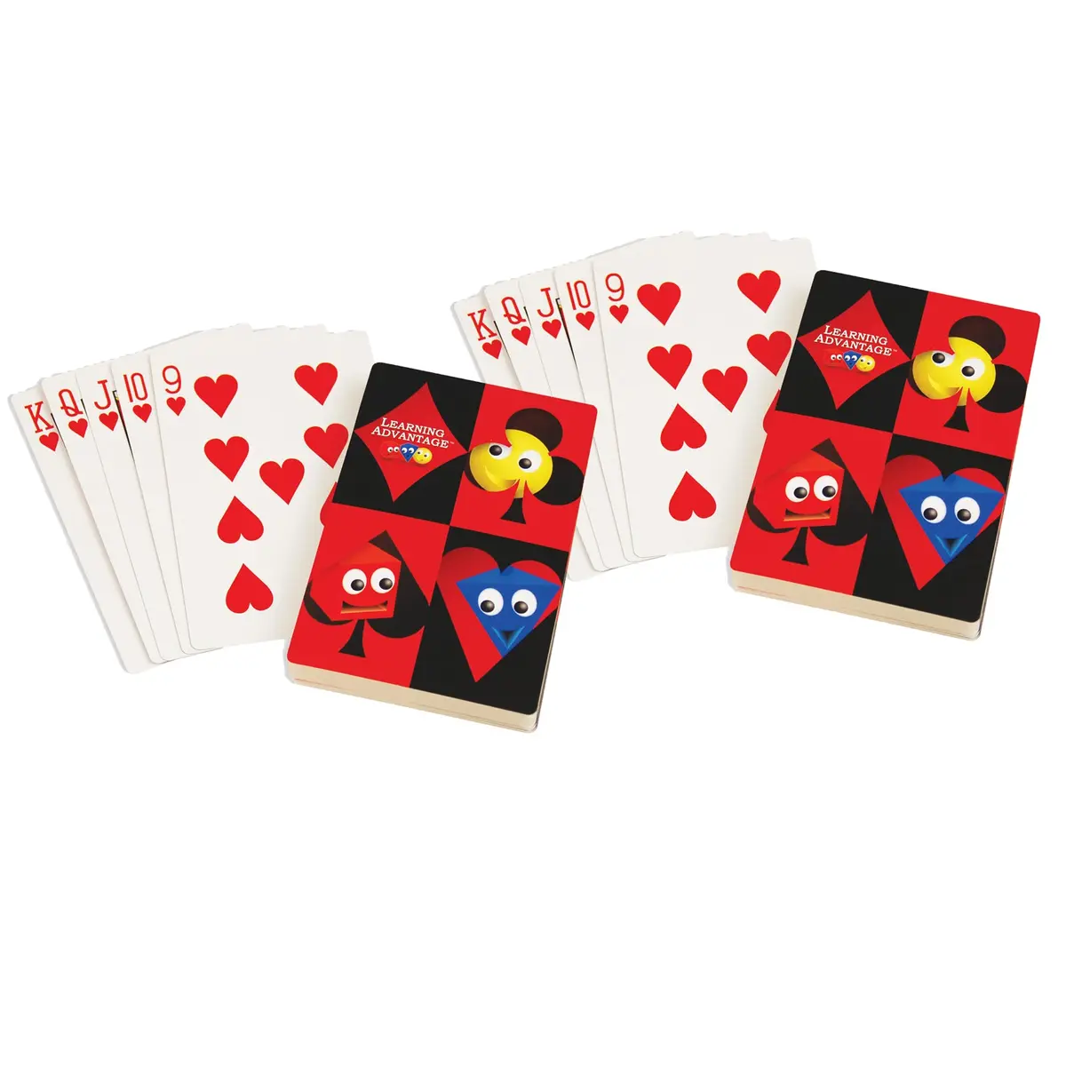 Learning Advantage Jumbo Card Deck For Kids, Double Pack 1