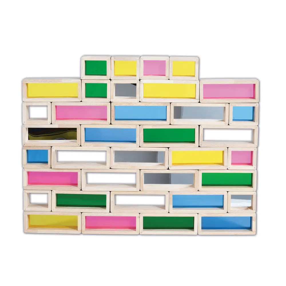 Tickit Rainbow Bricks 36-Piece Set – Colorful Building Blocks 1