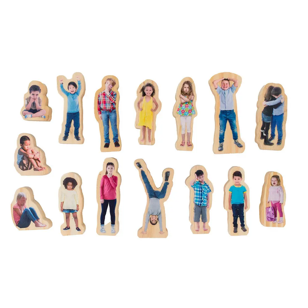 The Freckled Frog How Am I Feeling Today - Wooden Emotion Blocks 1