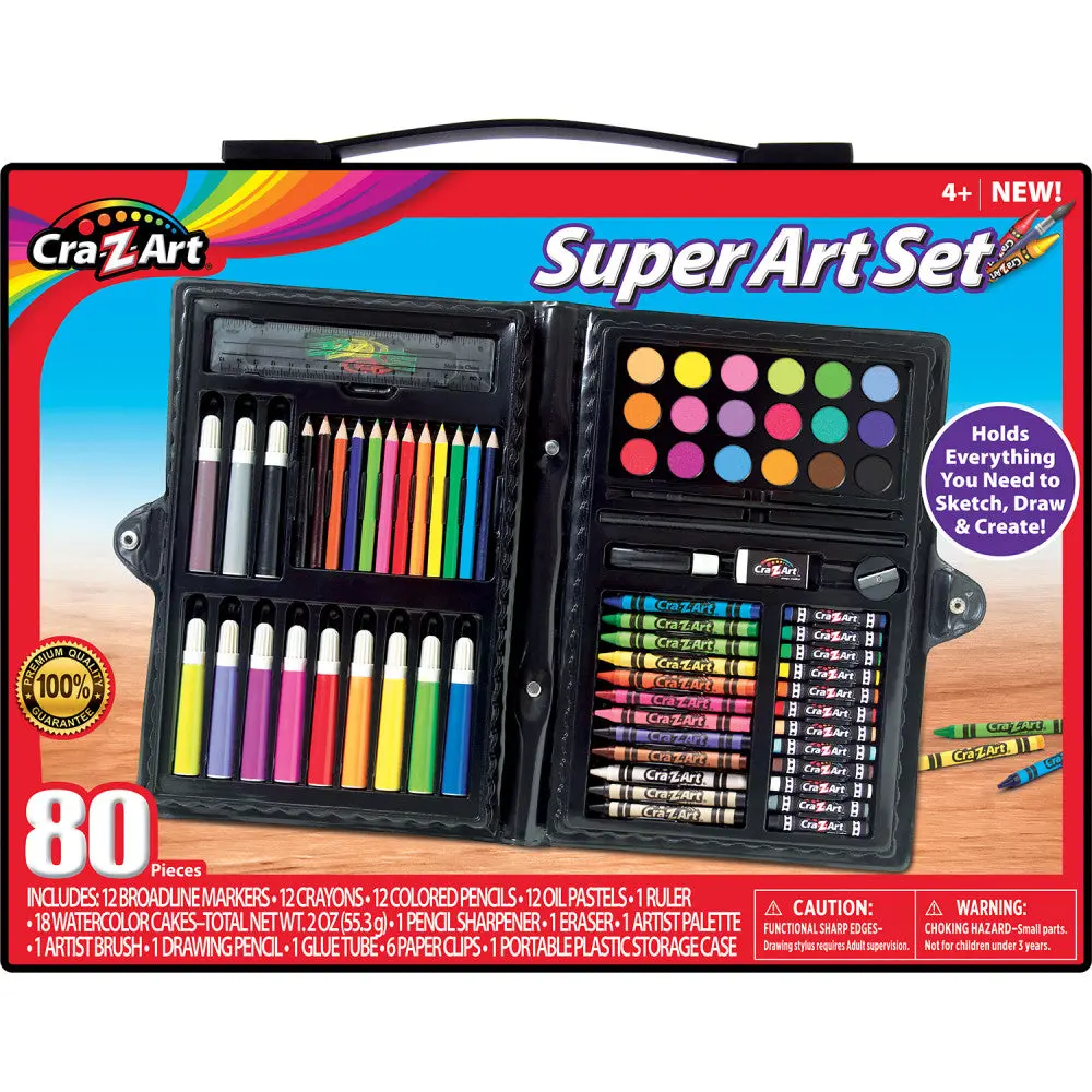 Cra-Z-Art Ultimate Creativity 80-Piece Art Set 1