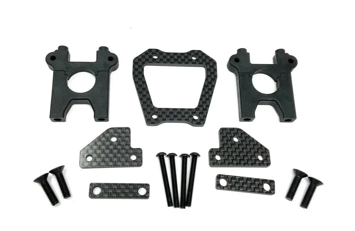Hb Racing E8tevo3 - Mount For Center Diff, Chassis Brace Carbon Set E819 Truggy 204576 1