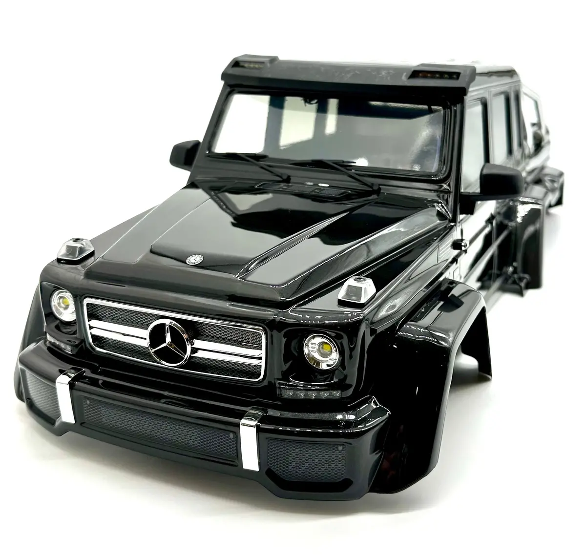 Trx-6X6 Mercedes-Benz - Body Cover Black Shell Clipless Painted 88096-4 1