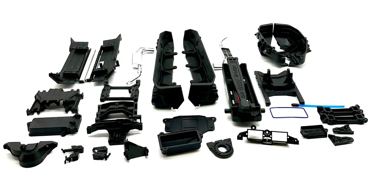 Trx-6X6 Mercedes-Benz - Fenders Rock Sliders Battery Plate Mount Clipless 88096-4 1