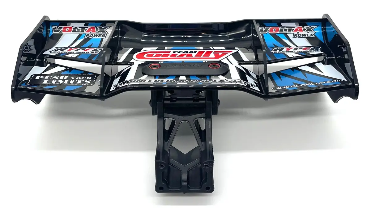 Team Corally Spark Xb6 - Wing (Rear Spoiler Black/Blue W/Mount C-00285 1