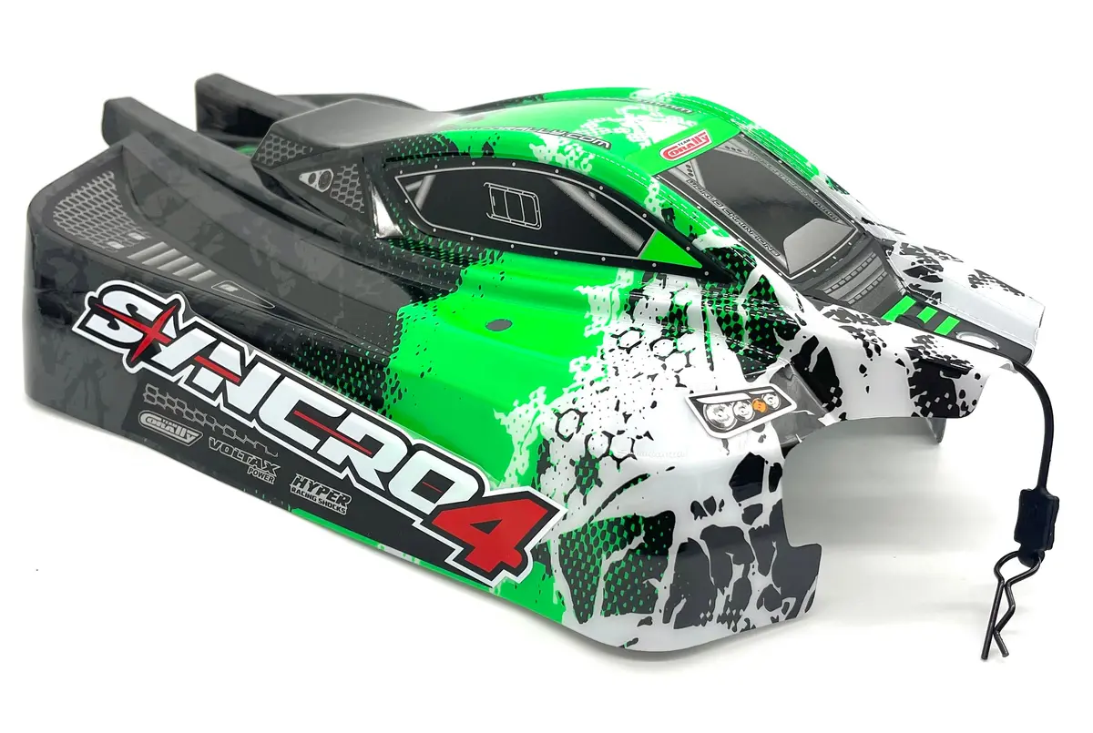 Team Corally Syncro-4 - Body (Green Painted Buggy C-00287 1