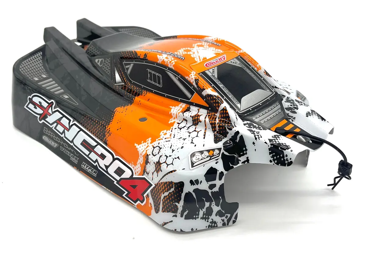 Team Corally Syncro-4 - Body (Orange Painted Buggy C-00287 1