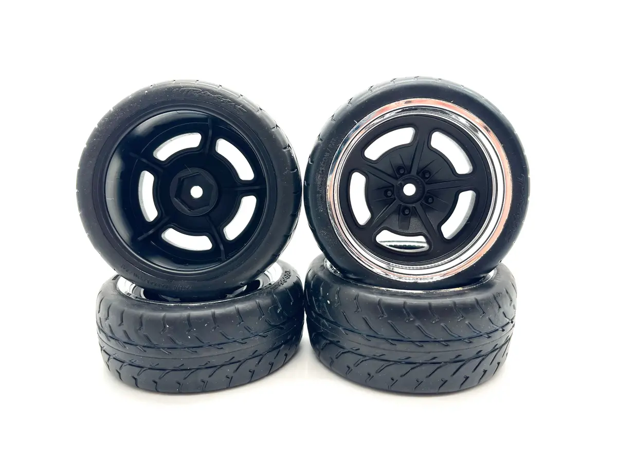 35 Hotrod Truck - Tires, F/R Tyres Wheels (4) 9372 9373 93034-4 1