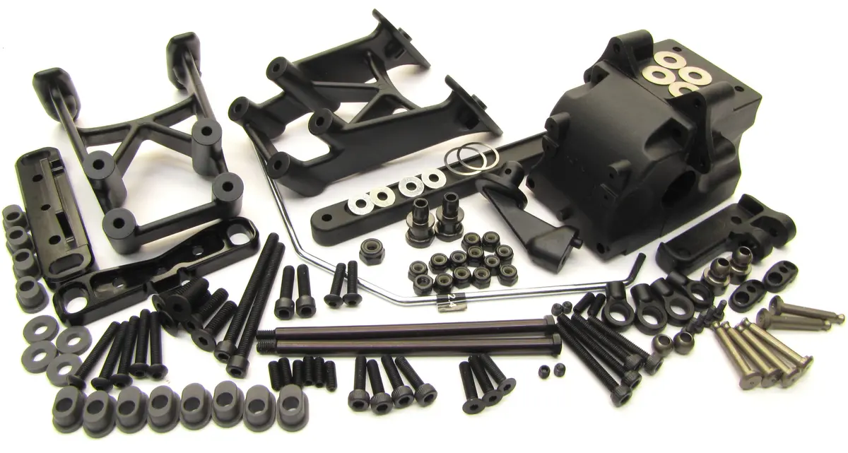 Hot Bodies D817 - Rear Suspension (Arm Mount Sway Bulkhead Hbs204124 Buggy 1