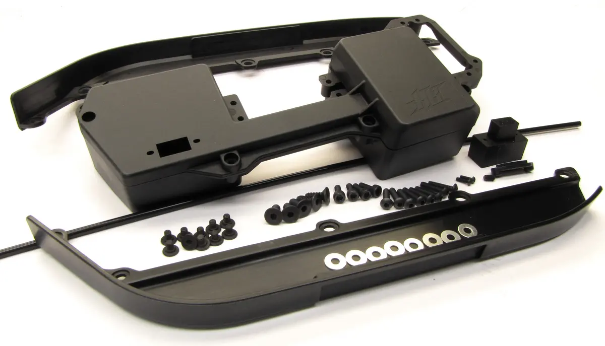 Hot Bodies D817 - Side Mud Guards, Radio Tray V2 Antenna D815 Hbs204124 Buggy 1