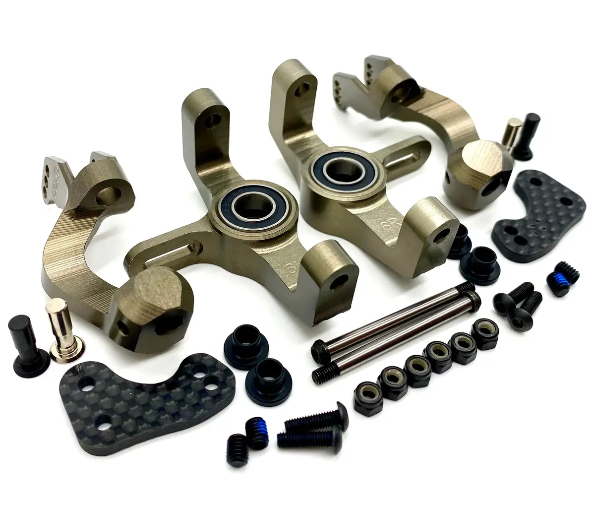 Hb Racing E8 Ws - Front Hubs Caster Blocks Steering Pins D819 204855 1