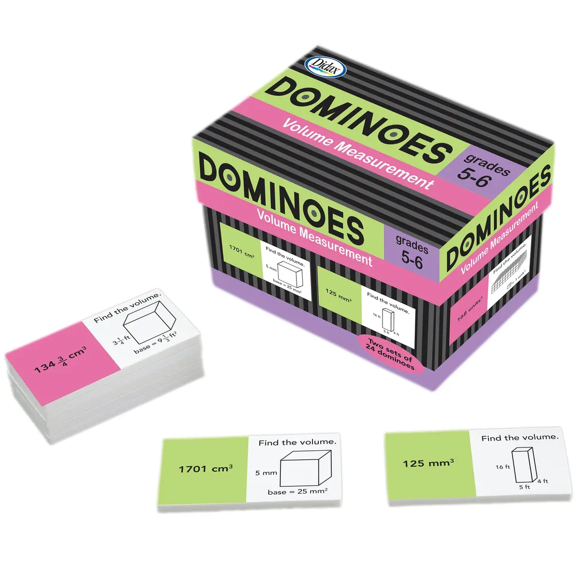 Didax® Volume Measurement Dominoes - Educational Math Game 1