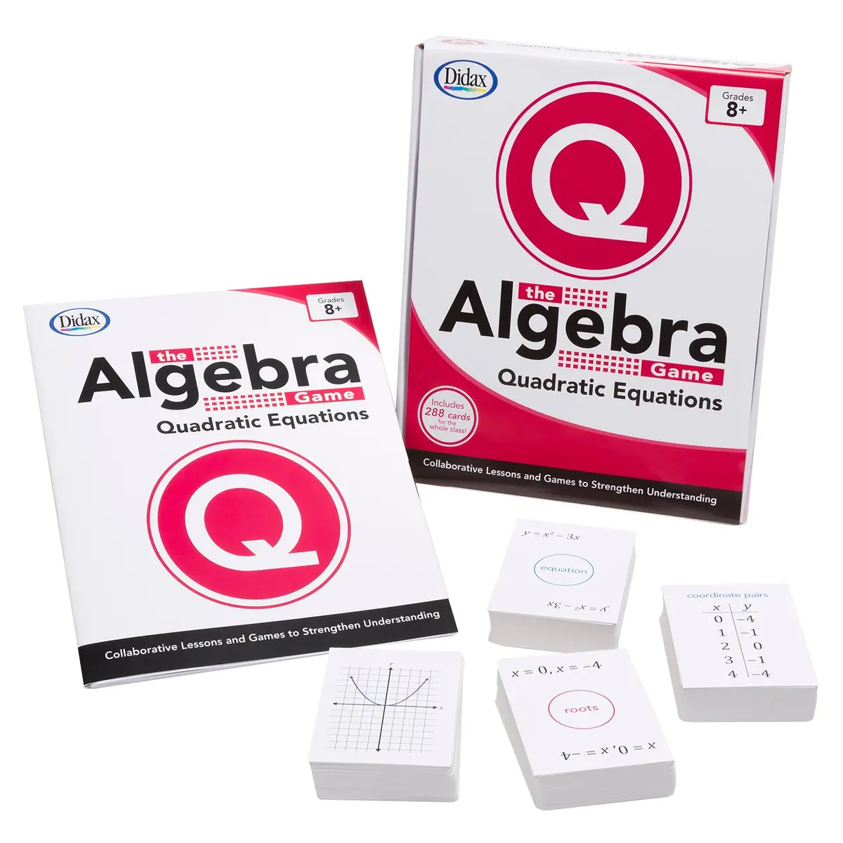 Didax The Algebra Game: Quadratic Equations Basic - Math Mastery 1