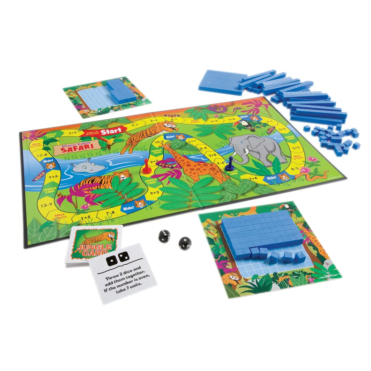 Didax Place Value Safari Game - Jungle Math Adventure 1