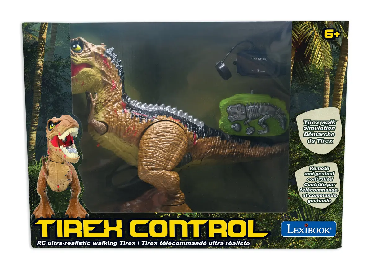 Lexibook Remote Control Tirex Dinosaur - Realistic Movements And Sounds 1