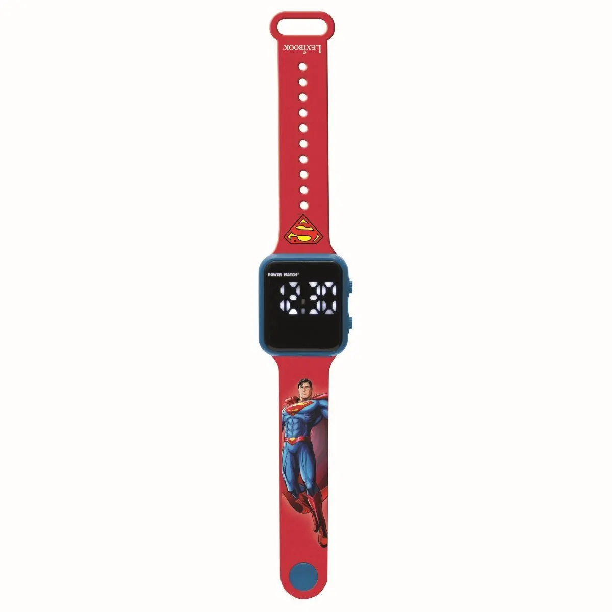 Lexibook Superman Led Digital Watch - Red/Blue Adjustable Strap 1