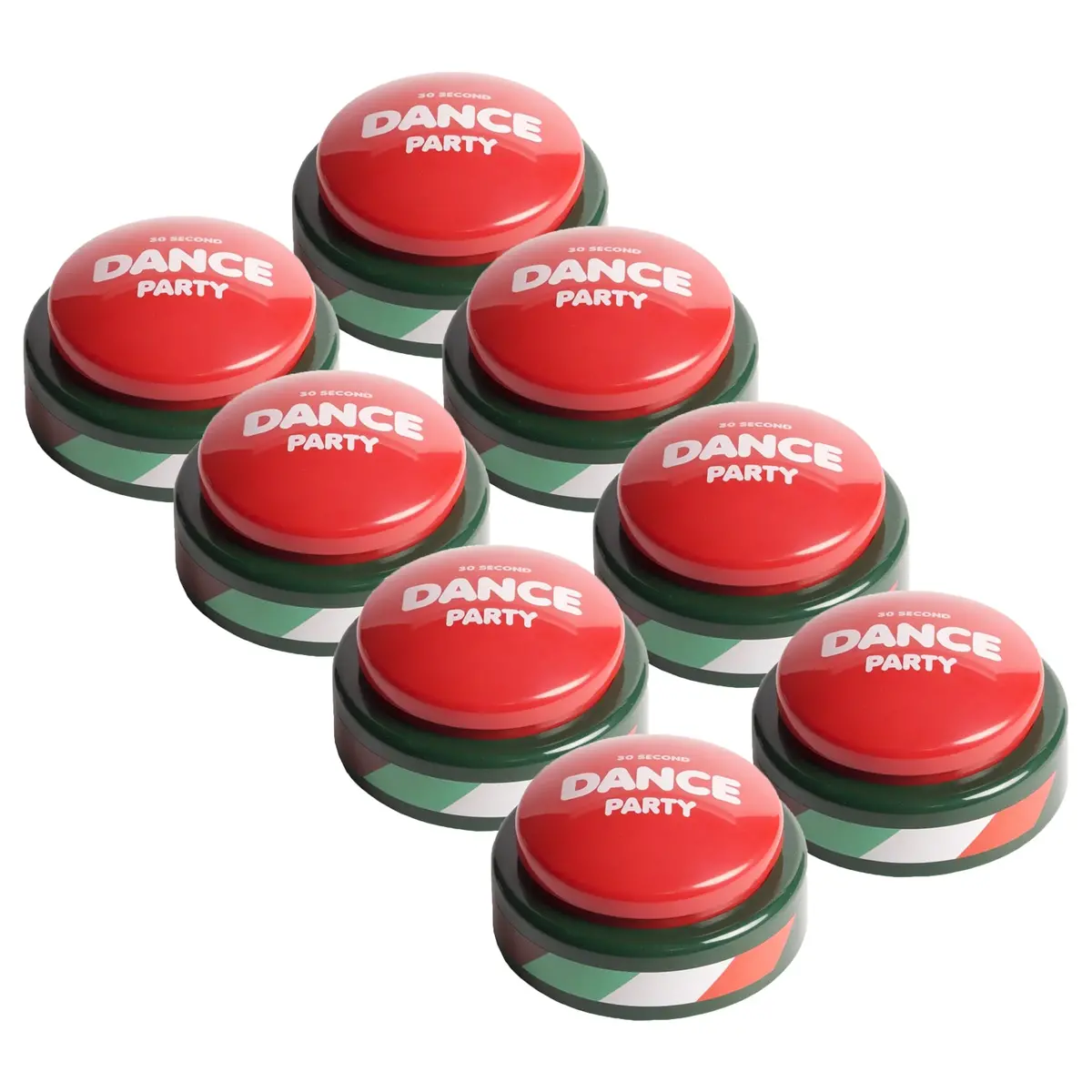 Holiday Magic 30-Second Dance Party Button: Festive 8-Pack 1
