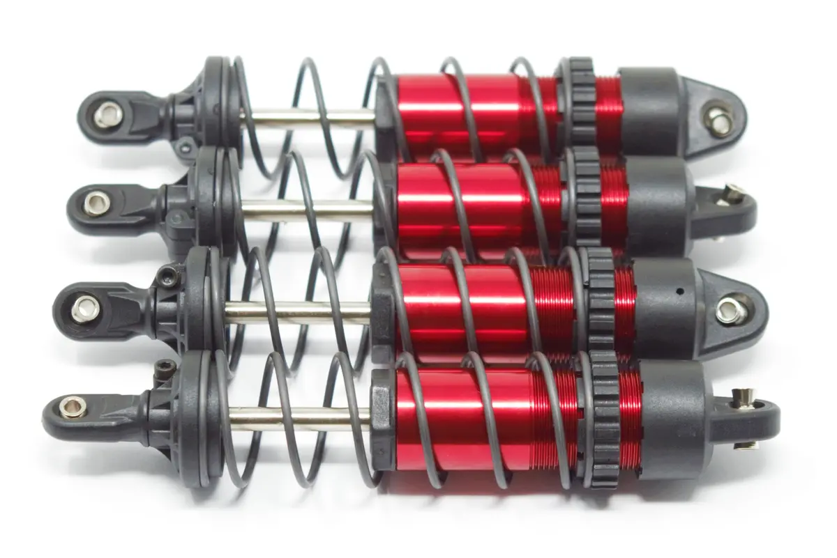 1/10 Wide-Maxx Shocks (Red-Anodized Gt-Maxx 8961R Dampers, Springs 89086-4 1