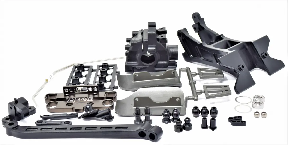 Kyosho Inferno Mp10 - Rear Suspension Parts Sway Cnc Rear Toe Tki2 Kyo33015b 1