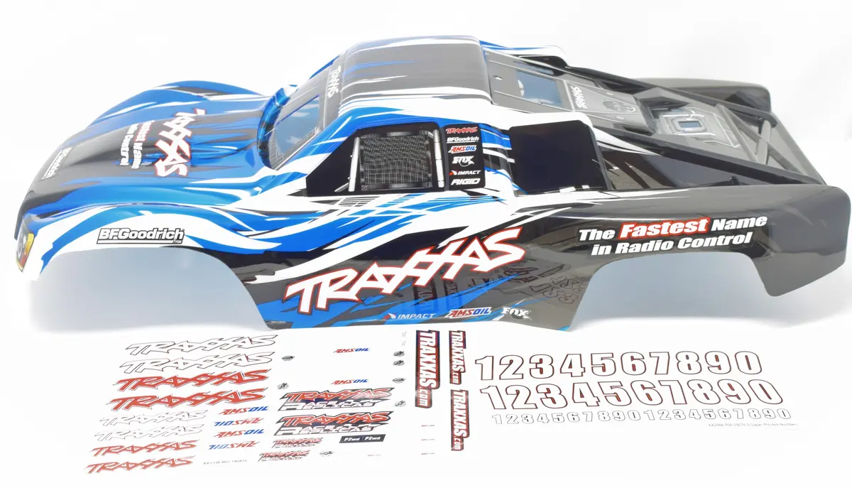 Slayer Pro 4X4 Body Shell, Blue Cover & Decals Bfgoodrich Nitro 59076-3 1
