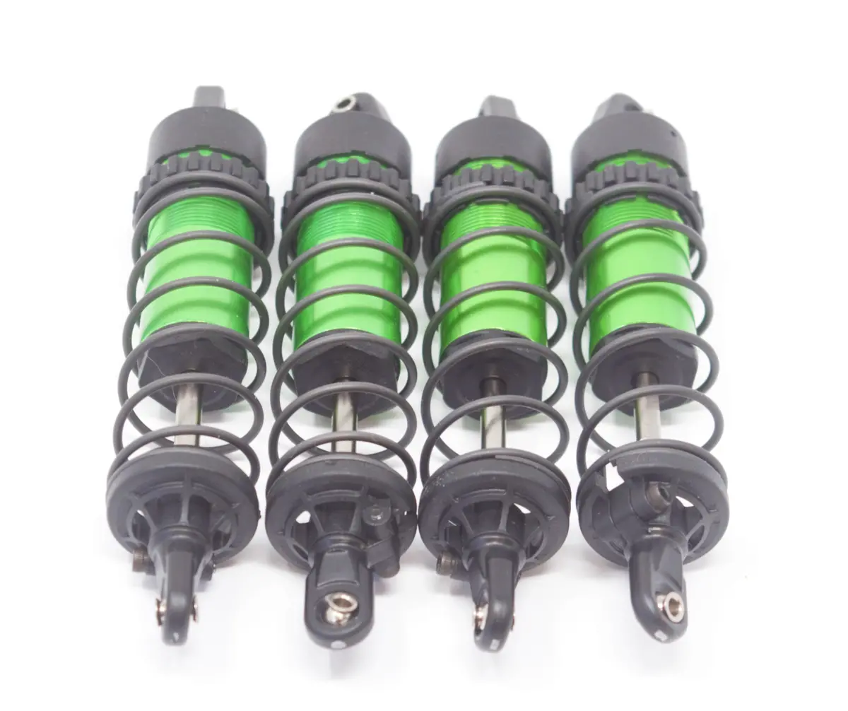 1/10 Maxx Shocks (Green-Anodized Gt-Maxx 8961T Dampers, Springs Traxxas 89076-4 1