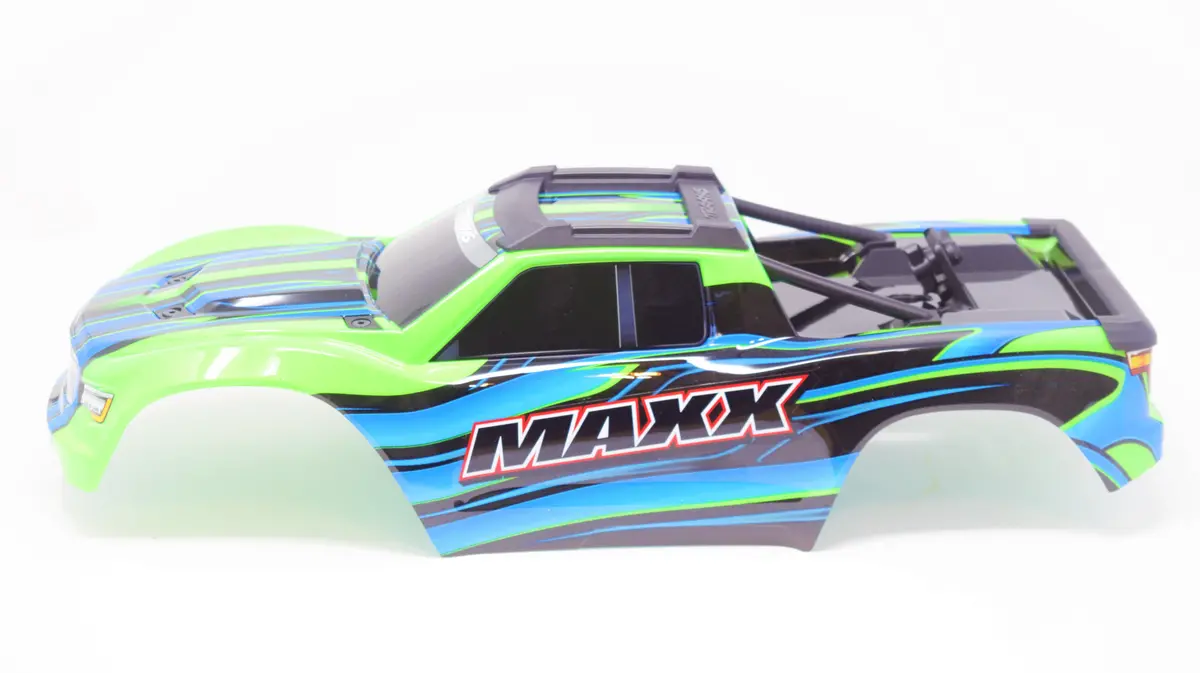 1/10 Maxx Body Cover Shell (Green Painted Prographics, Clipless Traxxas 89076-4 1