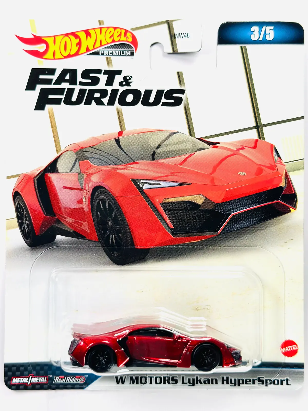 Hot Wheels 2023 Fast & Furious Case B W Motors Lykan Hypersport - Damaged Card 1
