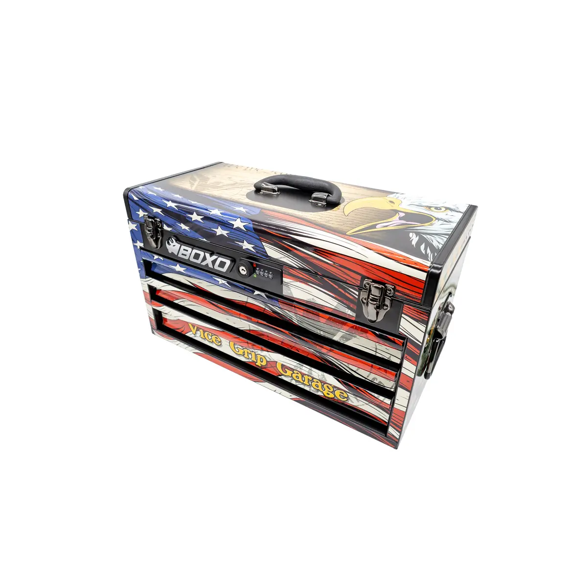 159- Piece Metric And Sae Combo 3- Drawer Hand Carry Tool Box 1
