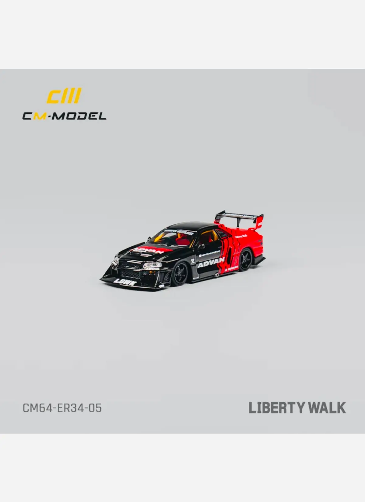 Cm Model Factory Sealed Nissan Lbwk Er34 Advan 1