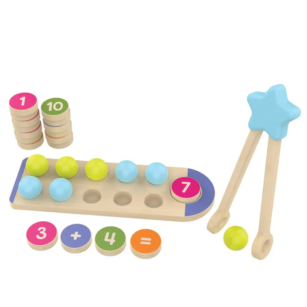 Educational Insights Count & Match Numbers 1-10 Wooden Set - Math Discovery 1