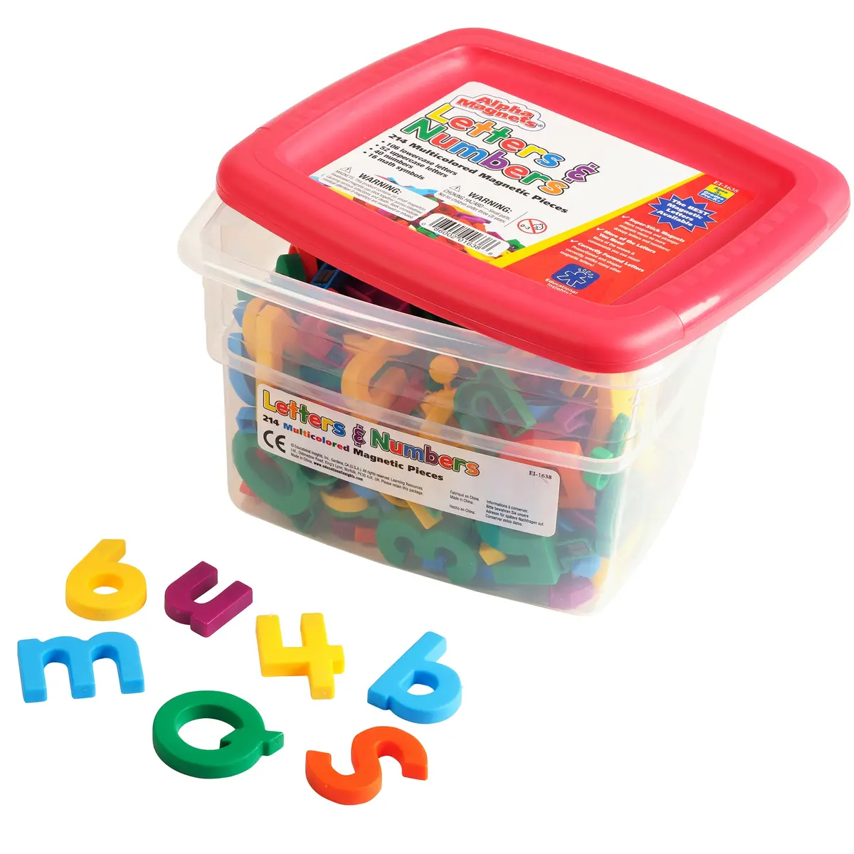 Educational Insights Alphamagnets & Mathmagnets - Multicolored Combo Set 1