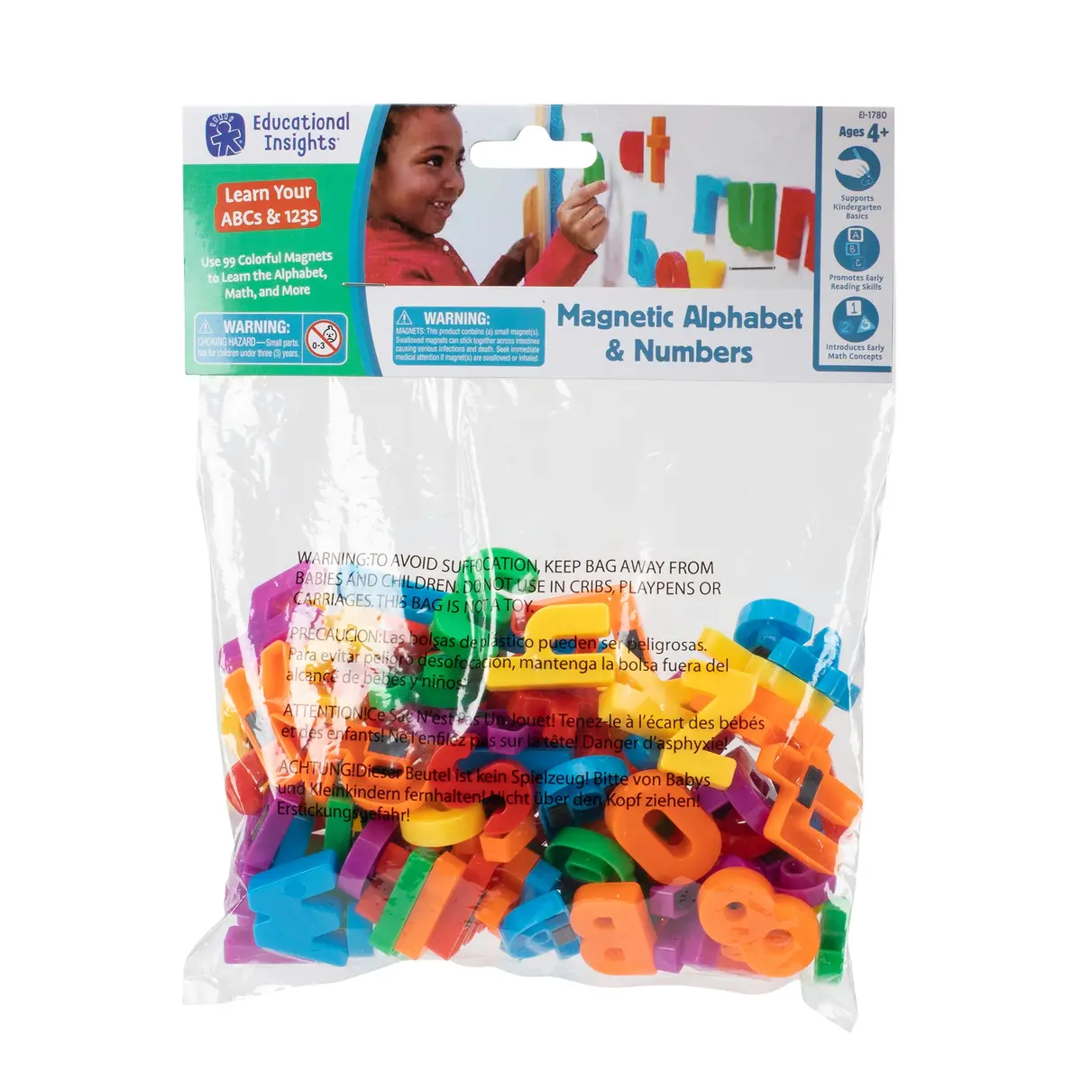 Educational Insights Magnetic Alphabet & Math Set - Colorful Learning Tools 1