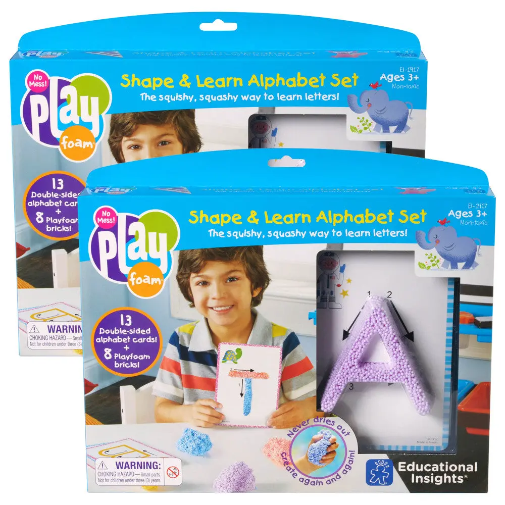 Educational Insights Playfoam Shape & Learn Alphabet Set - Multicolor - 2 Sets 1