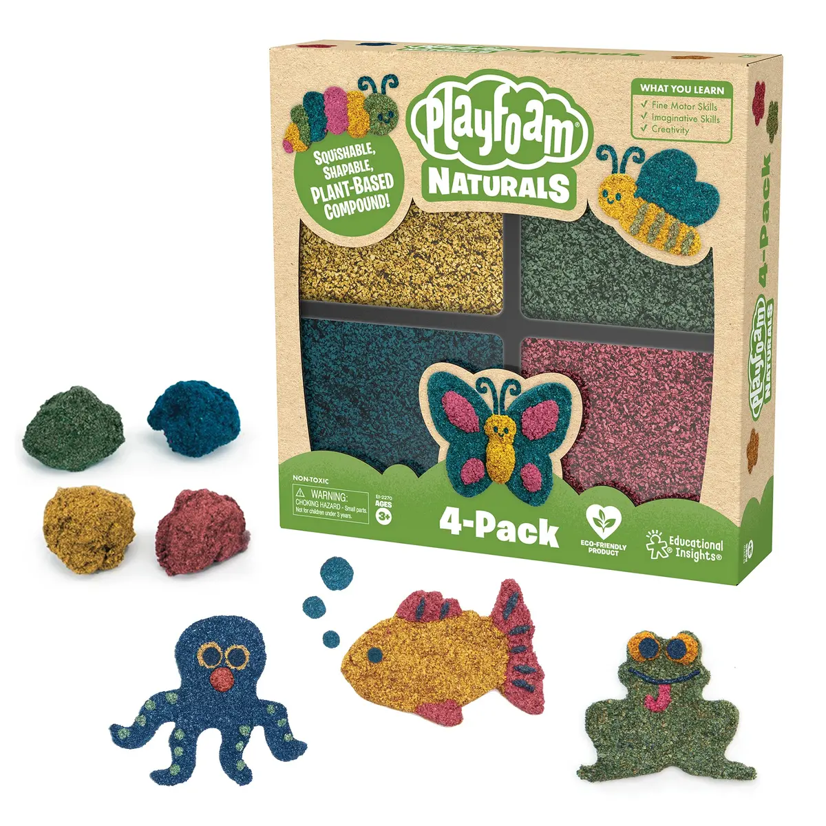 Educational Insights Playfoam® Naturals 4-Pack 1