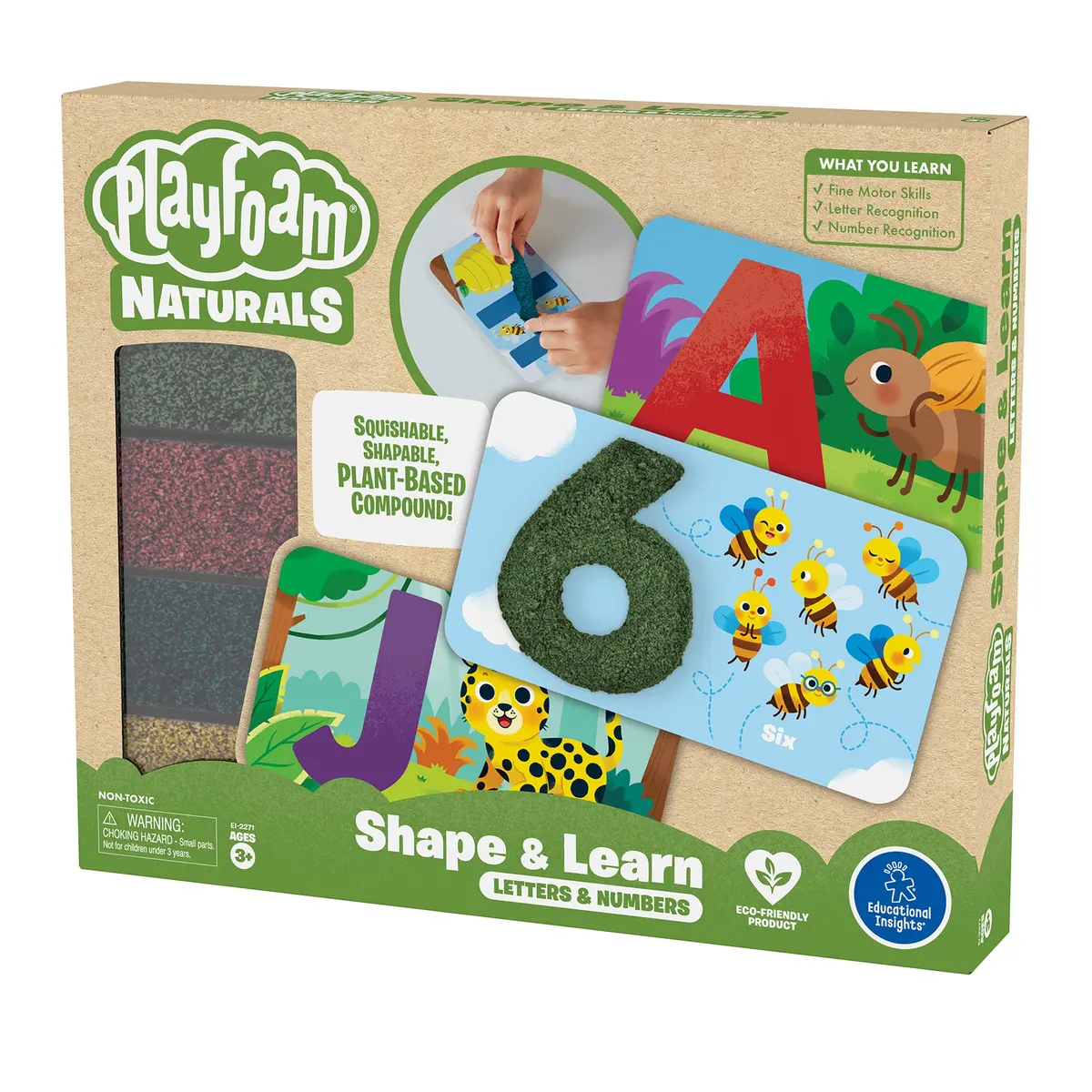 Educational Insights Playfoam® Naturals Shape & Learn Letters & Numbers 2