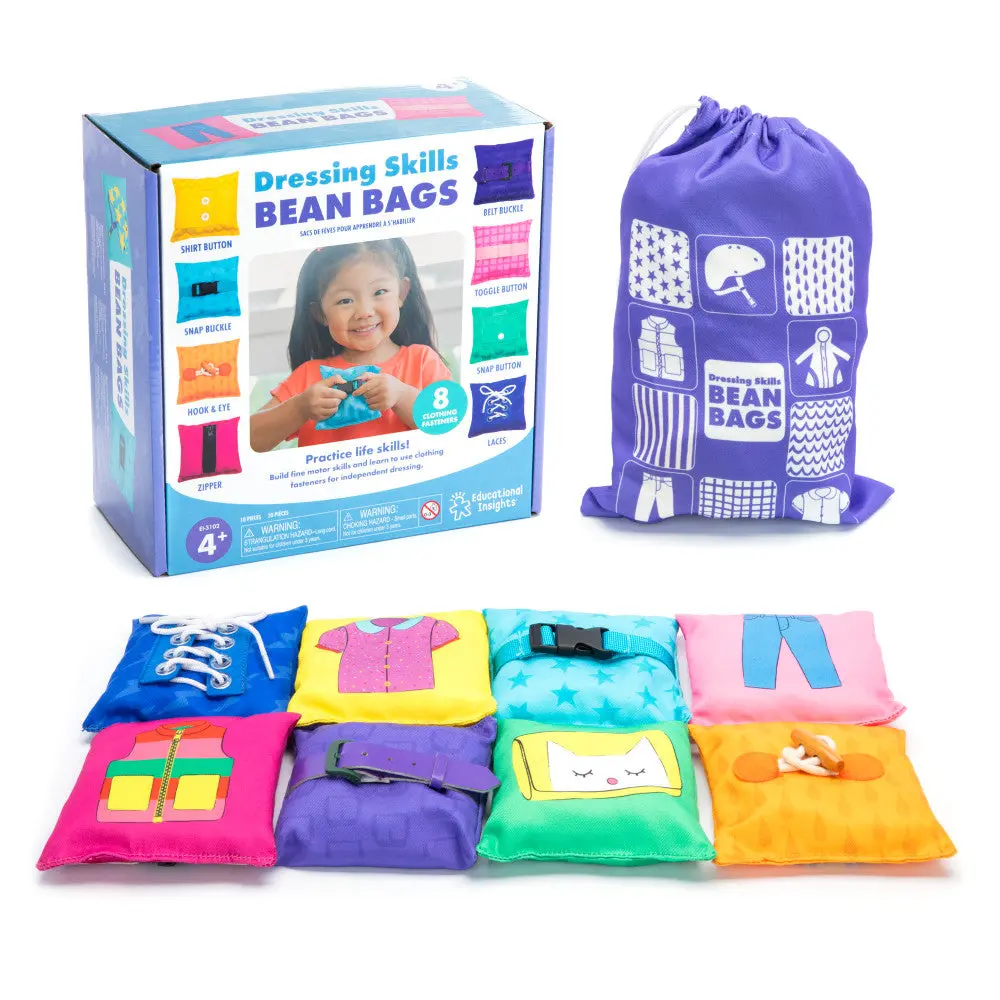 Educational Insights Learn To Dress Myself Bean Bags - Interactive Dressing Skills Toy 1
