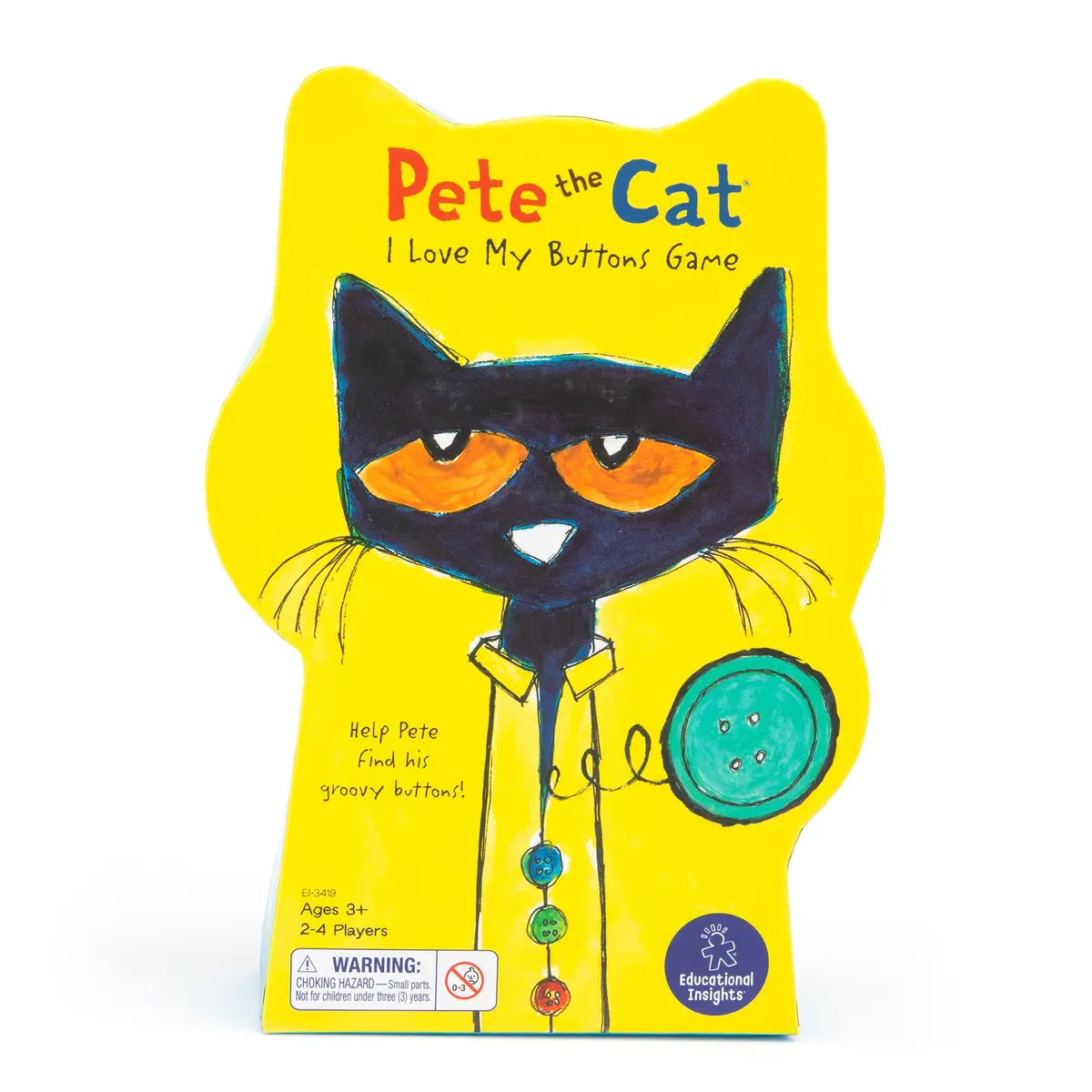 Educational Insights Pete The Cat I Love My Buttons Game - Interactive Matching Board 2