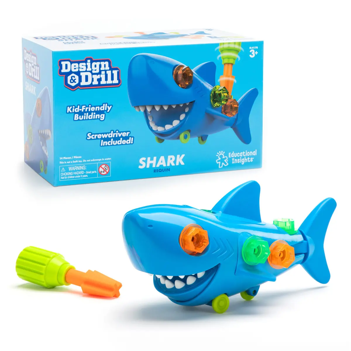 Educational Insights Design & Drill Shark - Interactive Building Toy 1