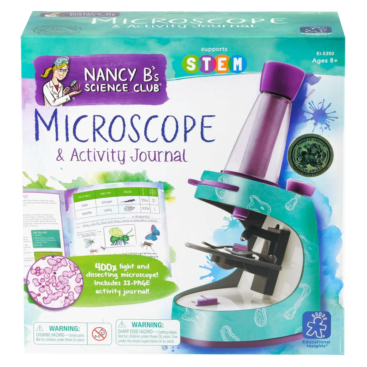 Educational Insights Nancy B's Science Club Microscope & Activity Journal Kit 1