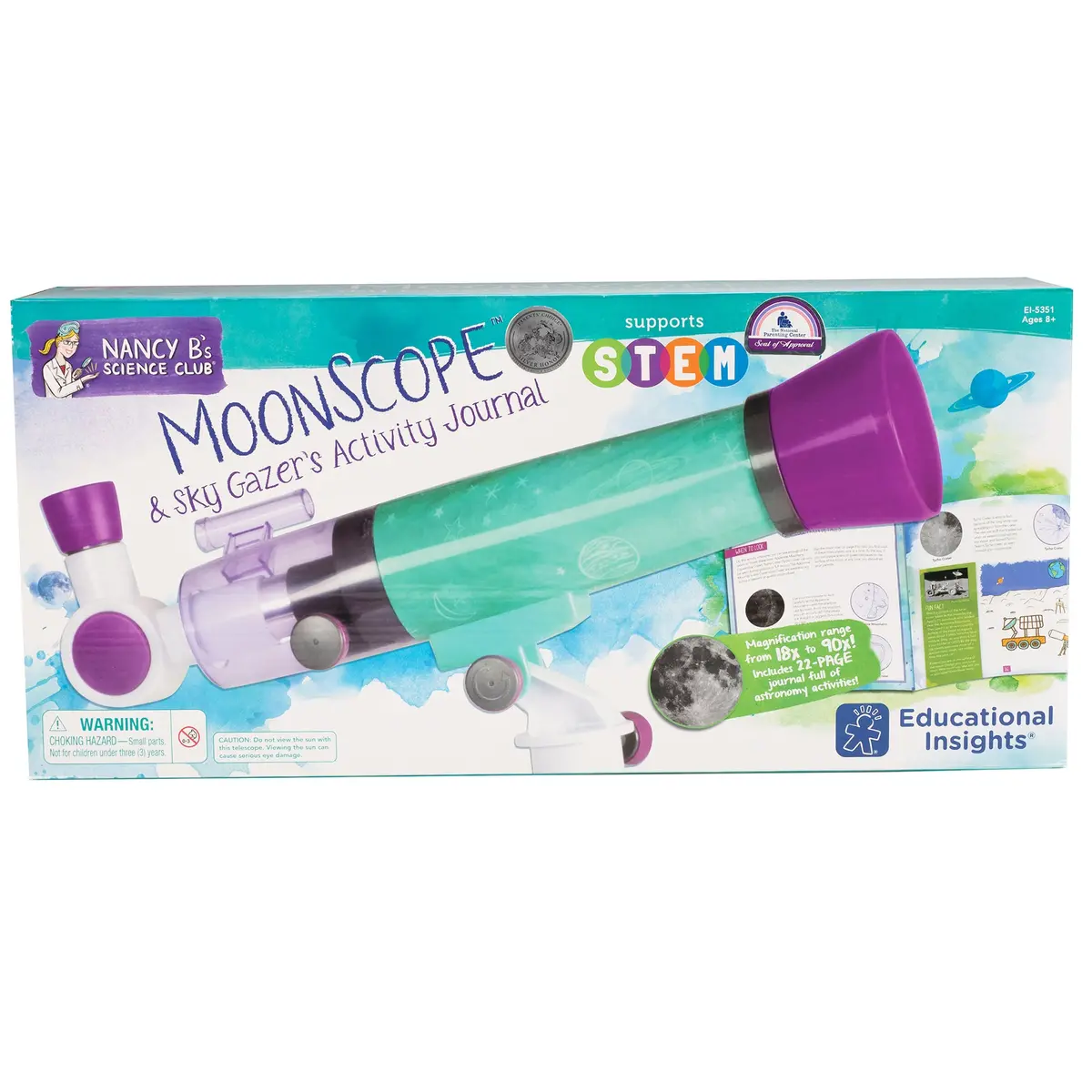 Educational Insights Nancy B’S Science Club Moonscope & Sky Gazer's Activity Journal 1