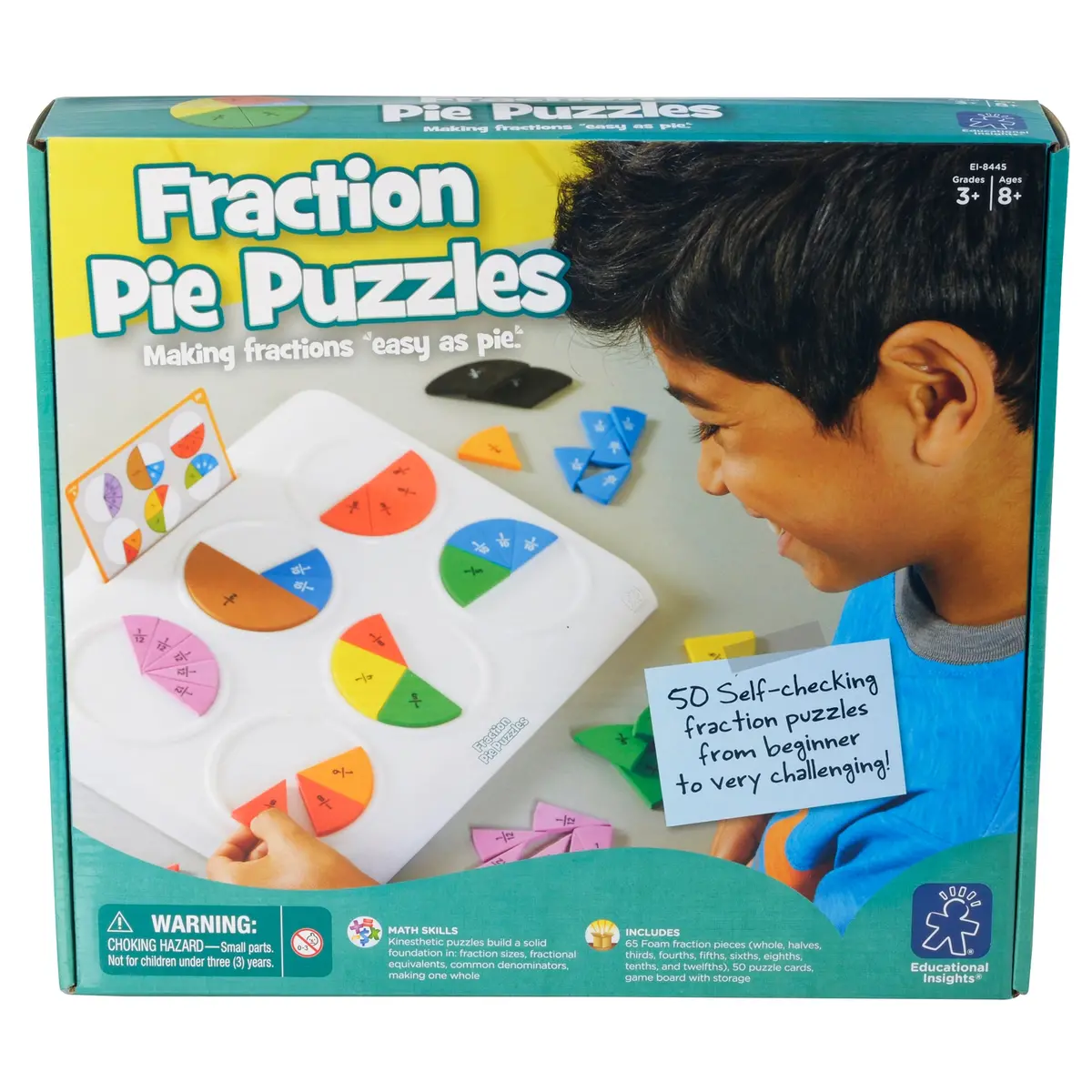 Educational Insights Fraction Pie Puzzles - Engaging Math Learning Toy 1
