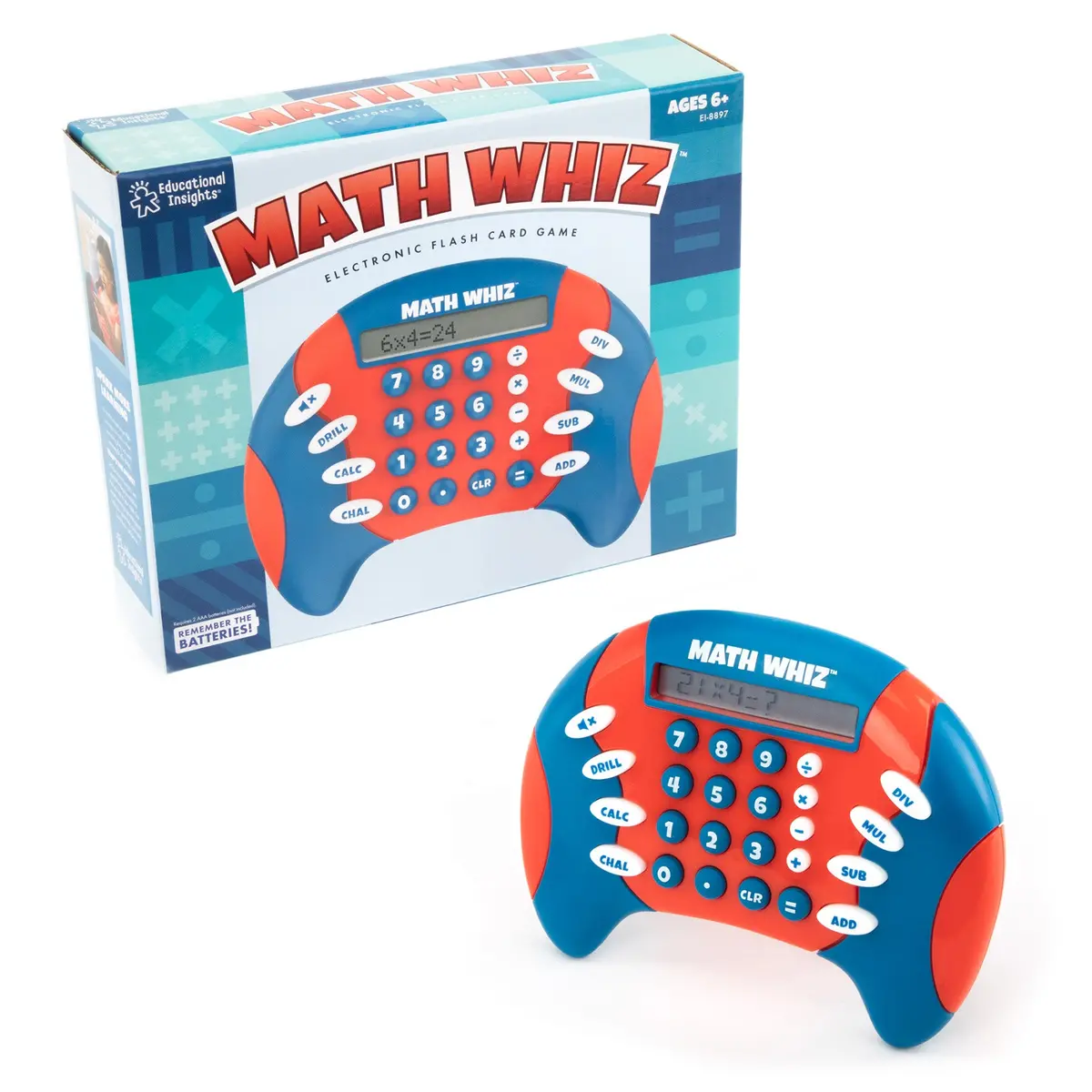 Educational Insights Math Whiz Handheld Electronic Math Game For Ages 6+ 1