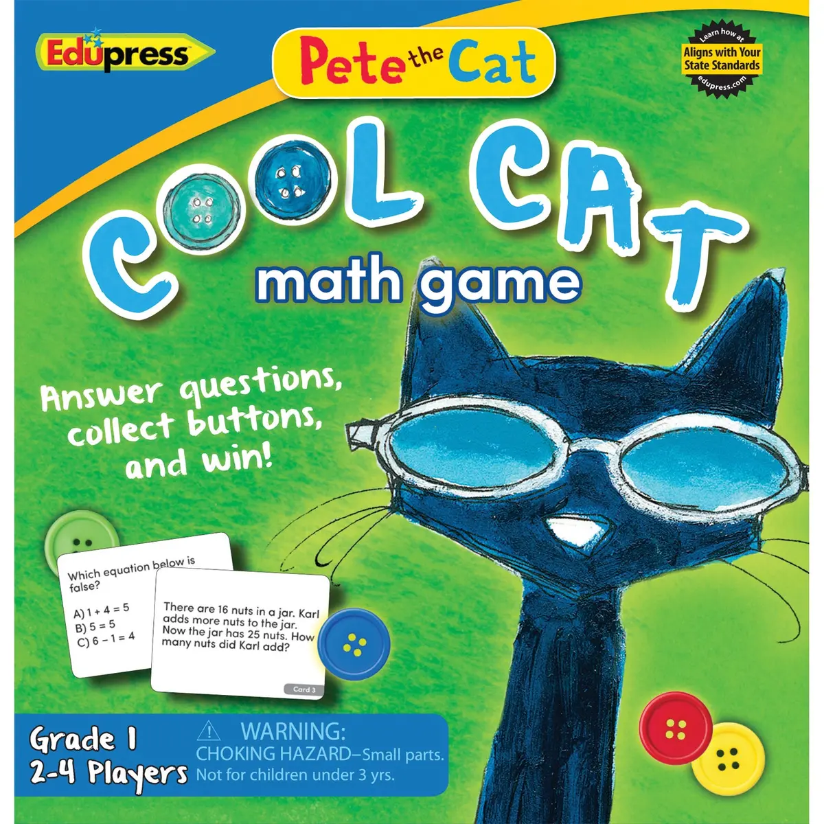 Edupress Pete The Cat Cool Cat Math Game - Grade-Level Educational Fun 1