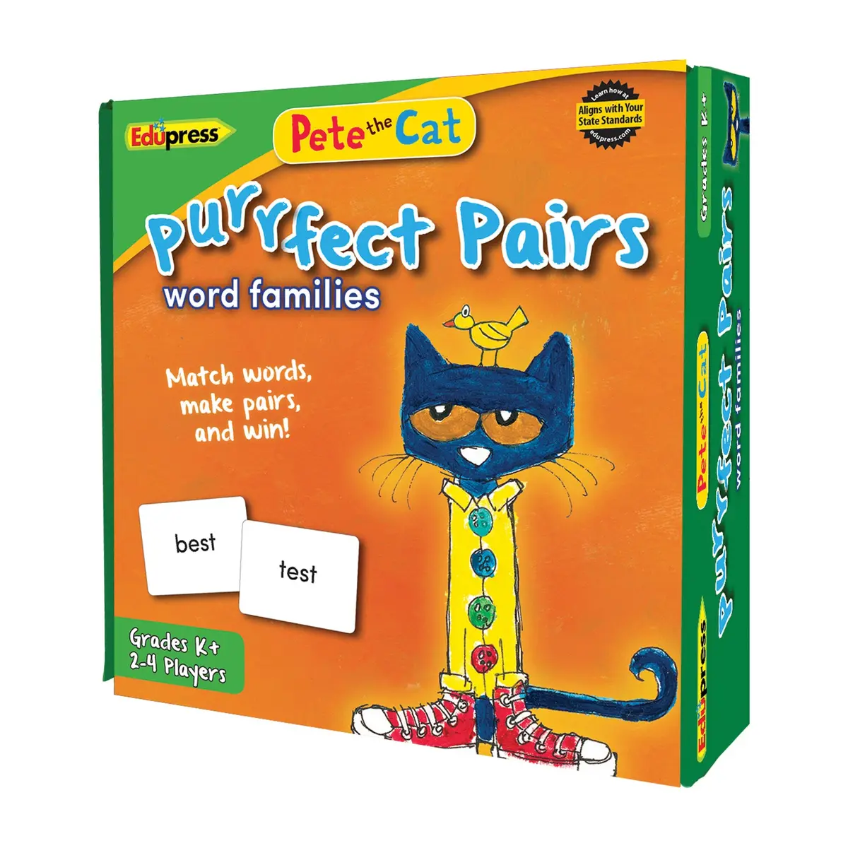 Edupress Pete The Cat Purrfect Pairs Game - Word Families Edition 2