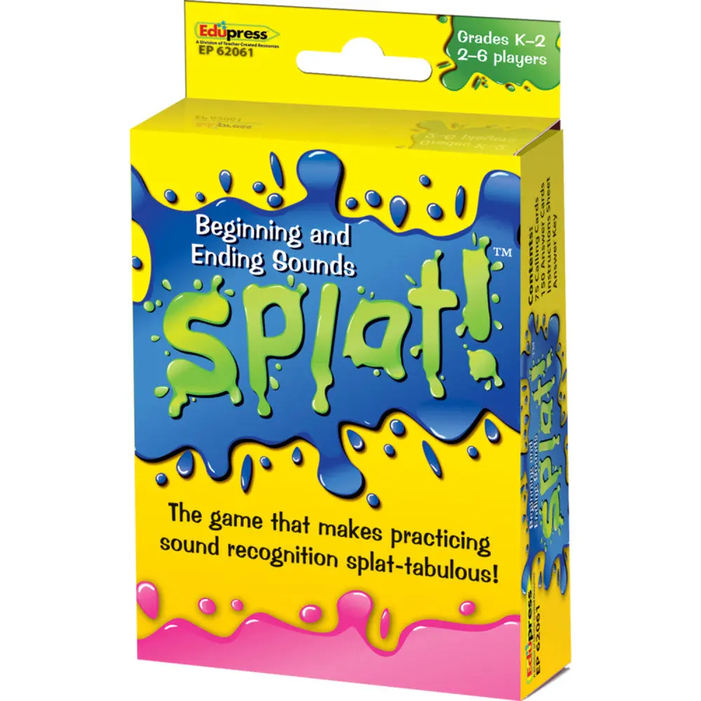 Teacher Created Resources Splat Game - Beginning And Ending Sounds 1