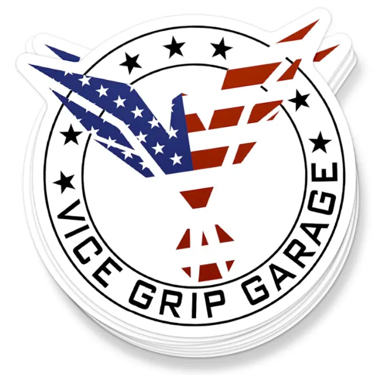 Patriotic Eagle Sticker (White Or Black) 1