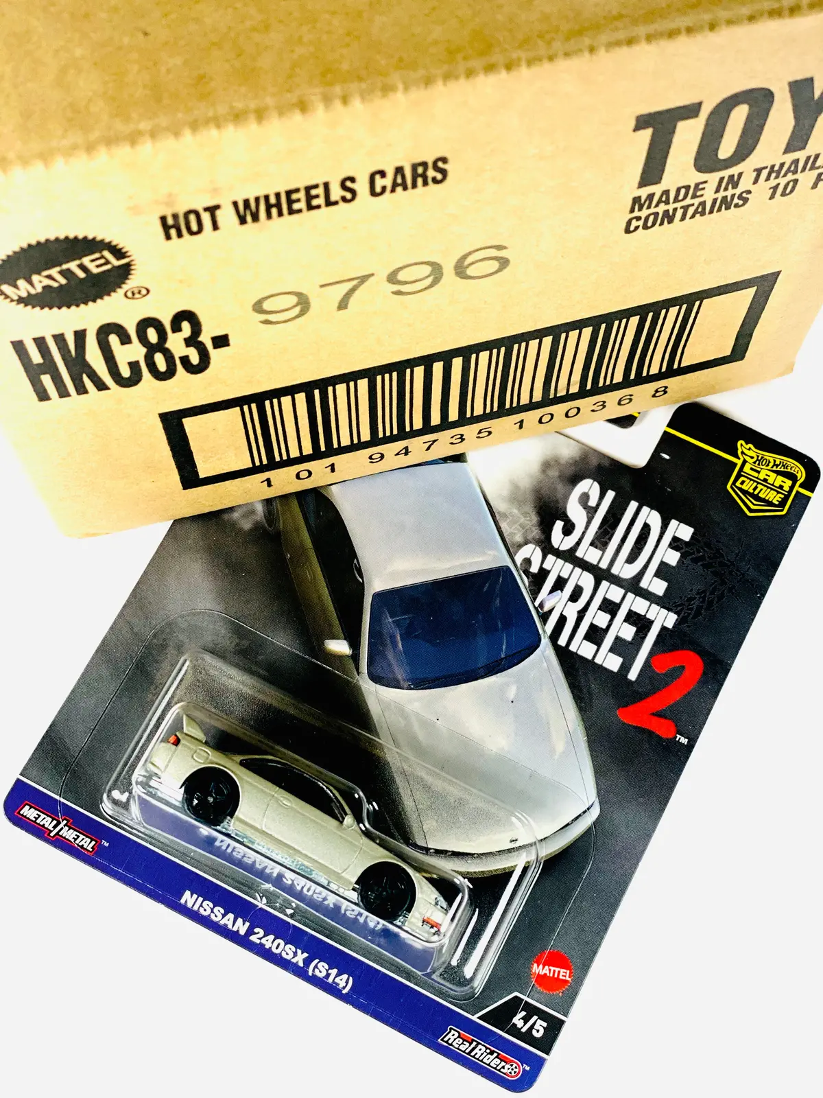 Hot Wheels 2023 Car Culture Nissan 240Sx (S14) Factory Sealed Solid Pack (10 Cars) 1