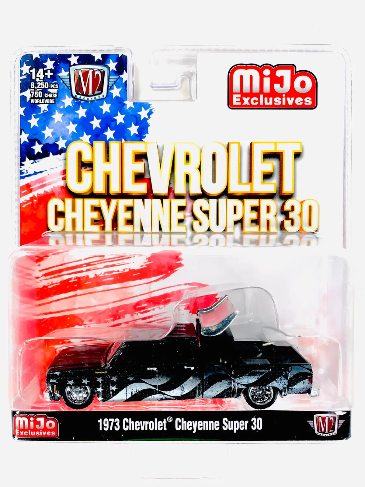 M2 Machines Mijo Exclusives Stars And Stripes 1973 Chevrolet Cheyenne Super 30 Truck 1