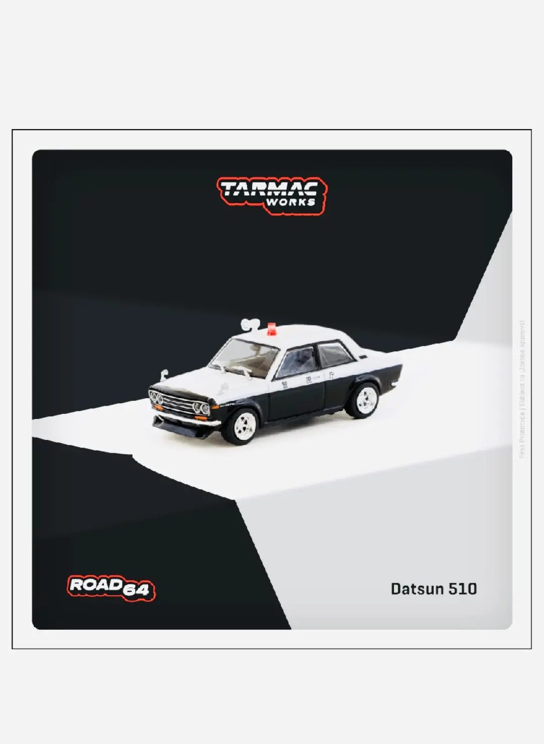 Tarmac Works Factory Sealed Hobby 64 Datsun 510 Police 1