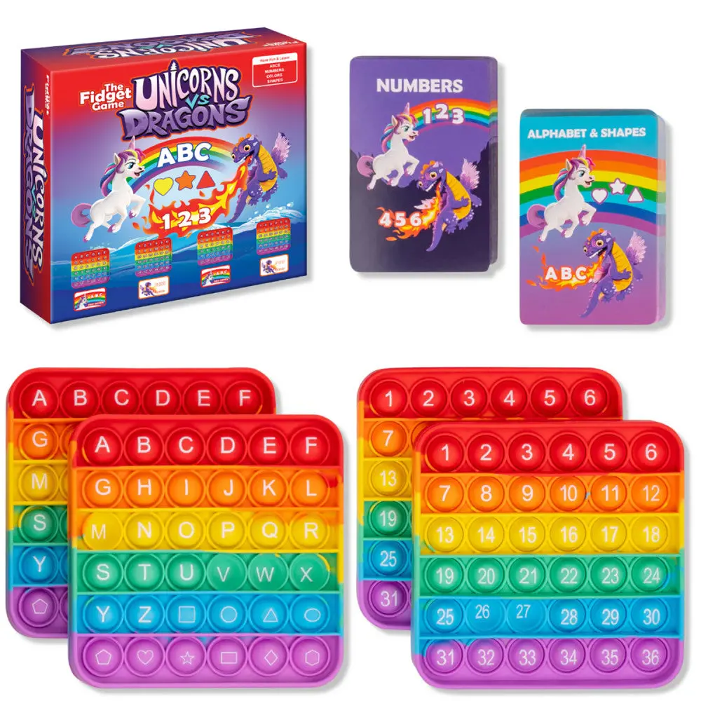 Unicorns Vs Dragons: The Fidget Game Alphabet Mastery Educational Game 1