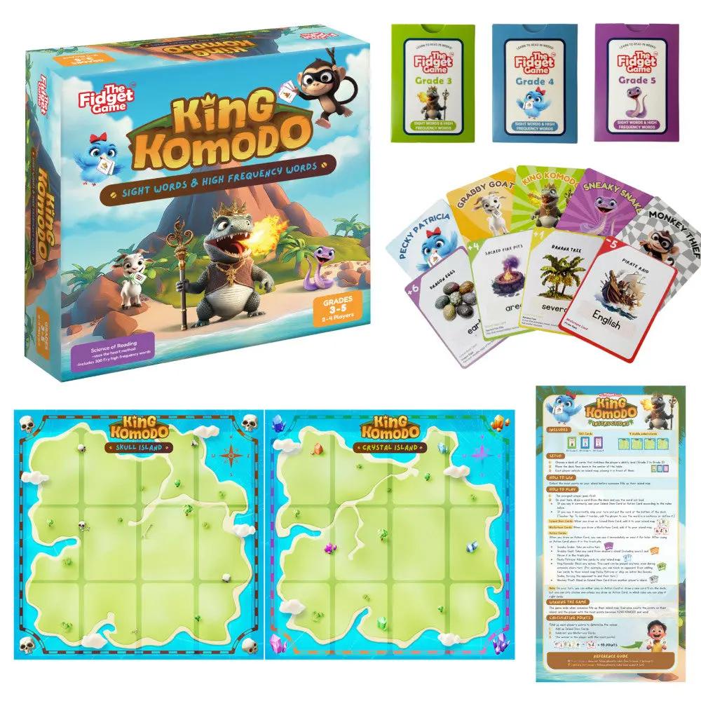 The Fidget Game King Komodo Educational Sight Word Adventure 1